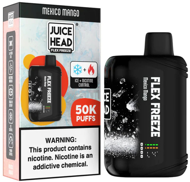 Juice Head Flex Freeze 50K Puff Henry's Vape Juice Head Flex Freeze 50K Puff Henry's Vape